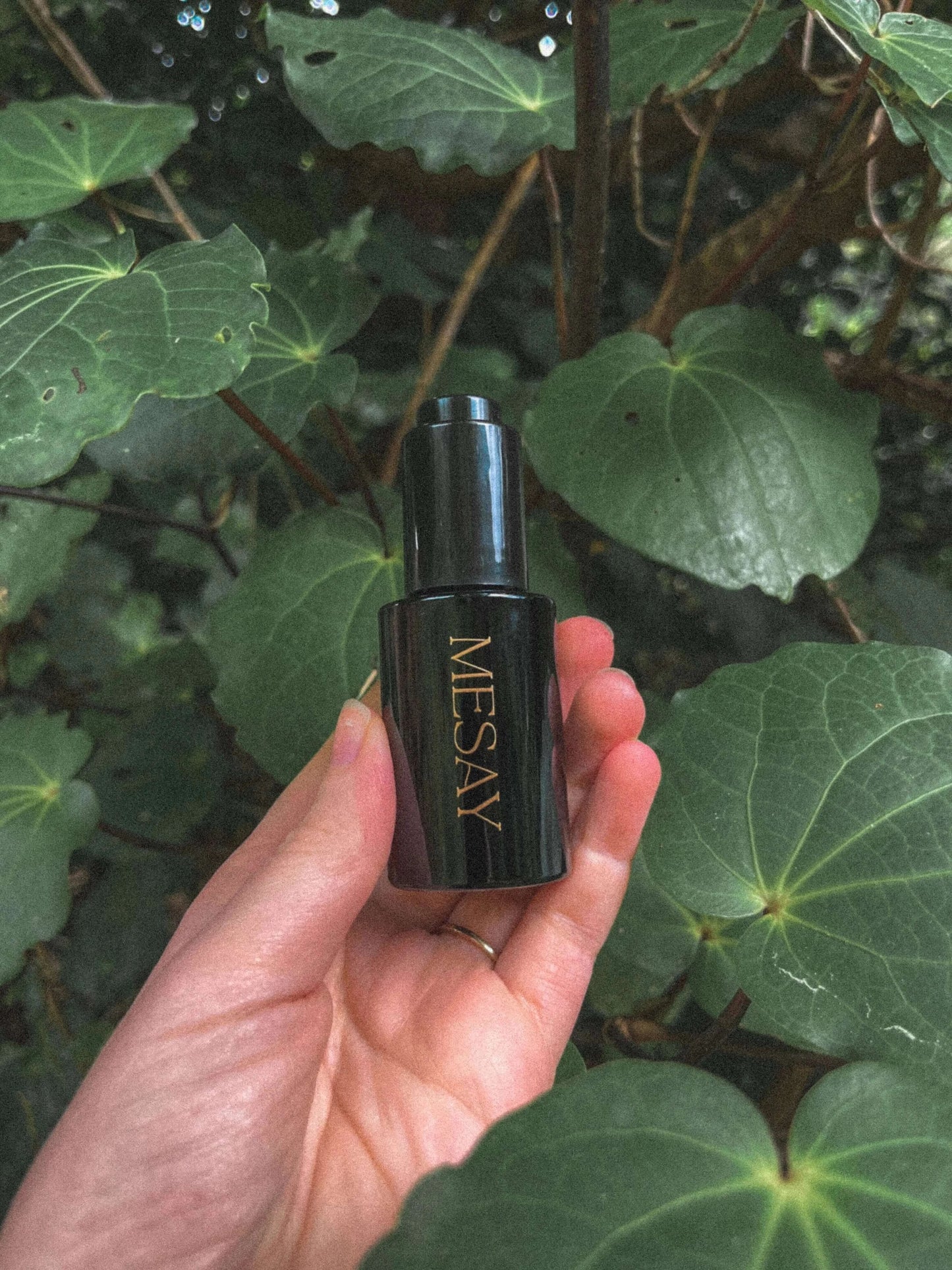 Natural face oil with jojoba, rosehip, geranium, and chamomile in a glass dropper bottle. Made in New Zealand.